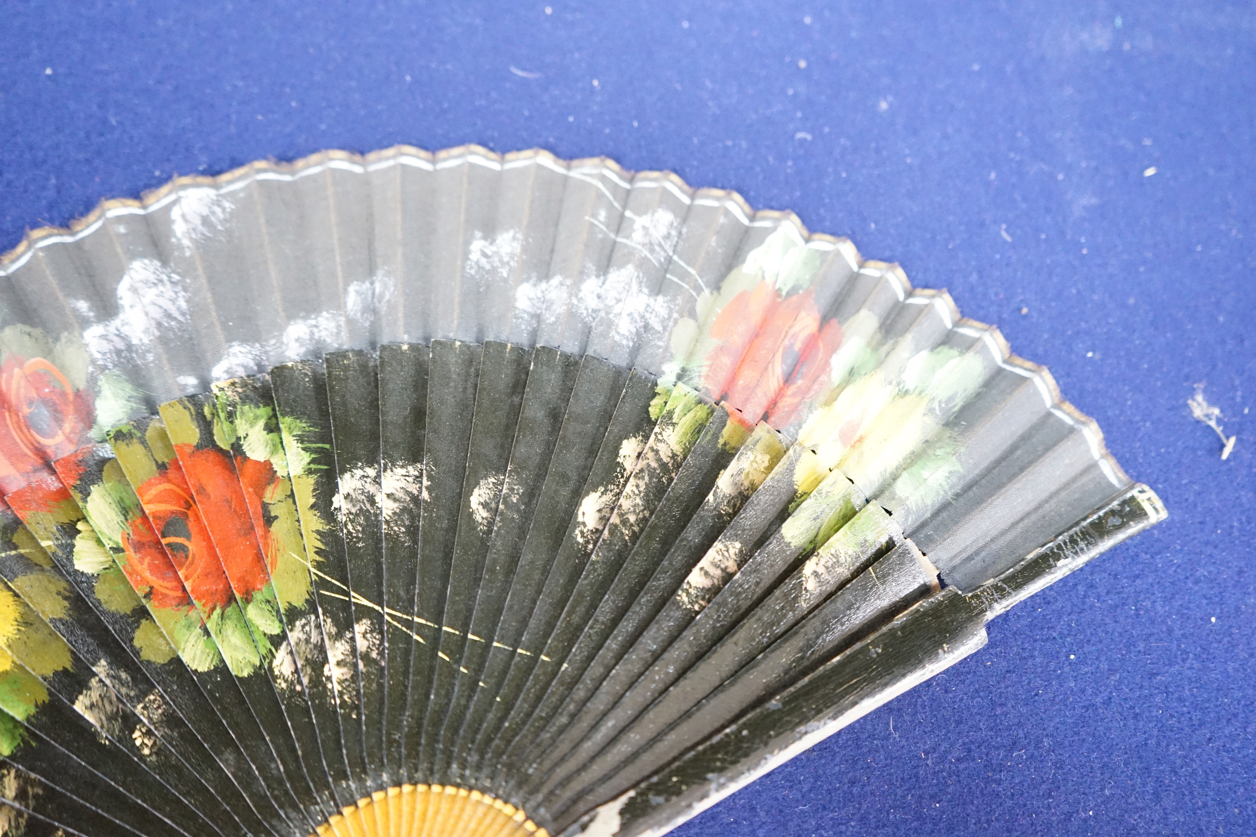 A collection of 10 fans, including some ivory and bone, 19th/early 20th century